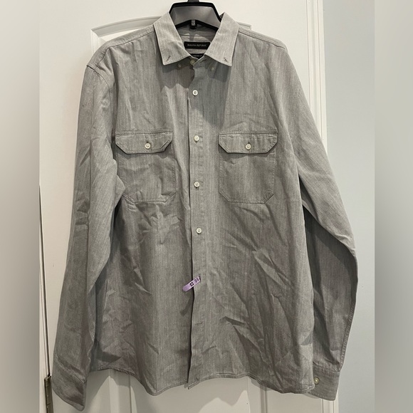 Banana republic XL standard fit grey dress shirt - Picture 1 of 3